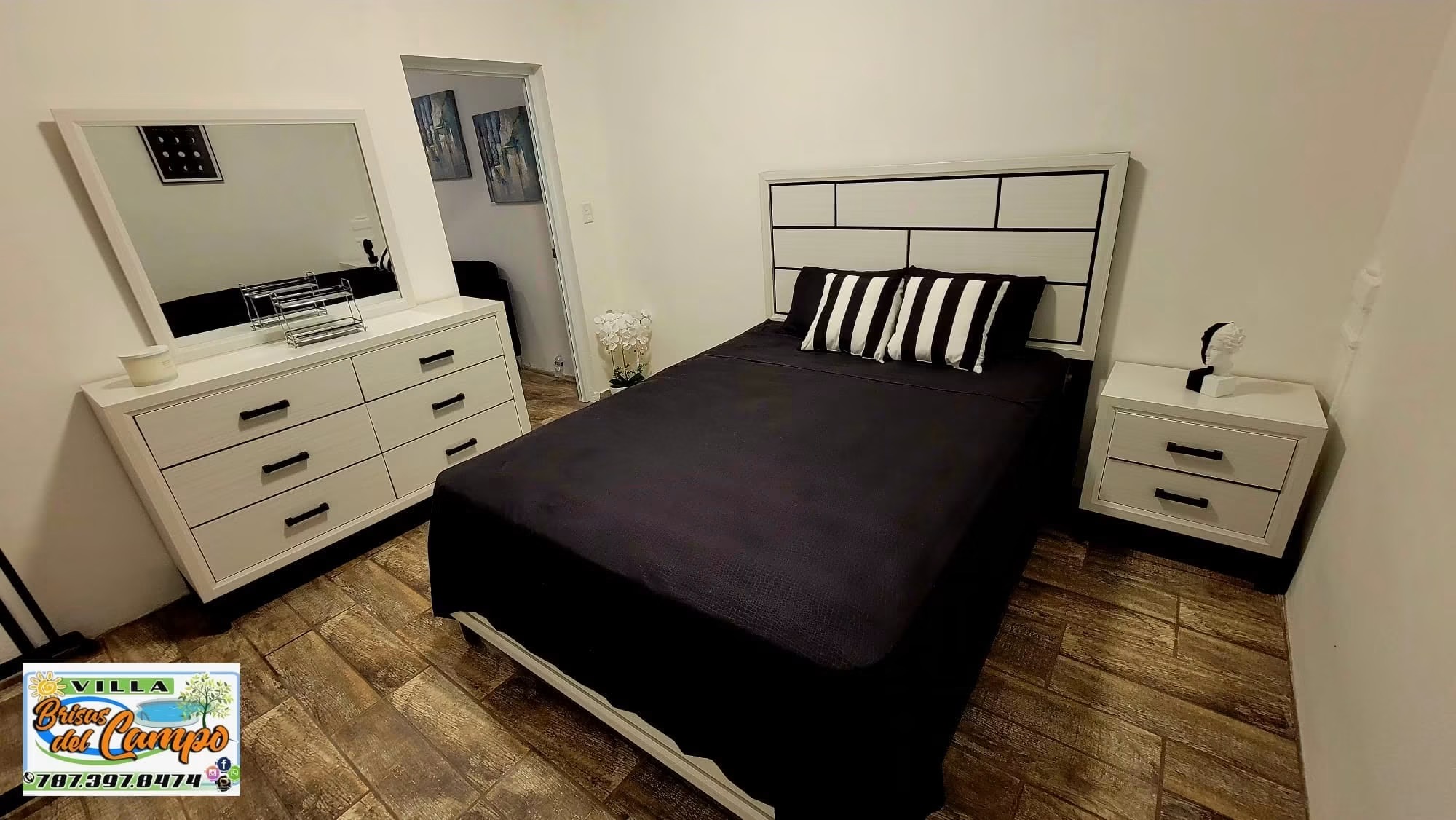 Dormitorio matrimonial de la casa de huéspedes